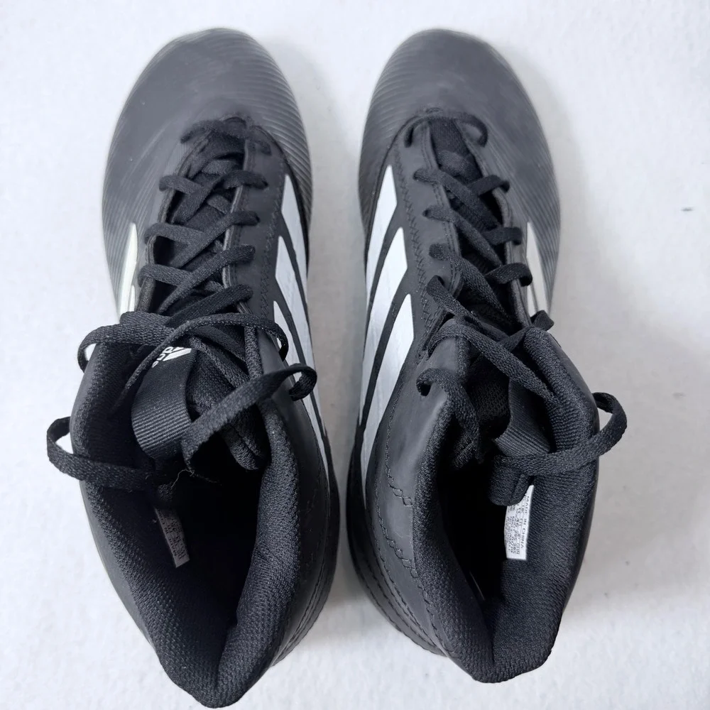 Adidas Freak Mid MD Football Cleats Mens 11.5 Black White BB7688 Mid Top Shoes